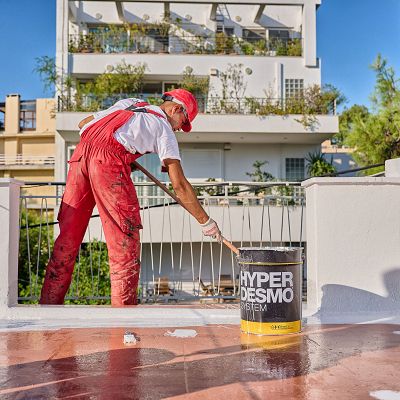 Rooftop waterproofing with Hyperdesmo