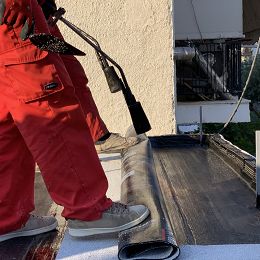 Rooftop waterproofing with bituminous sheets - Waterproofing with two-ply bituminous sheets - Goumas Insulations - Monoseis Goumas